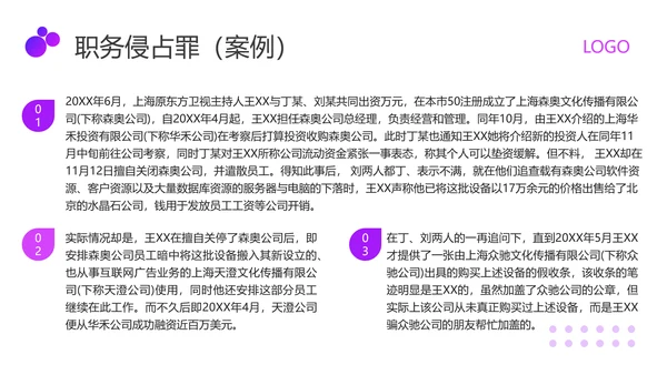 紫色商务职业道德与法律PPT模板宣传PPT动态PPT