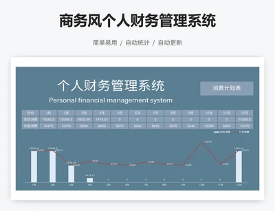 商务风个人财务管理系统