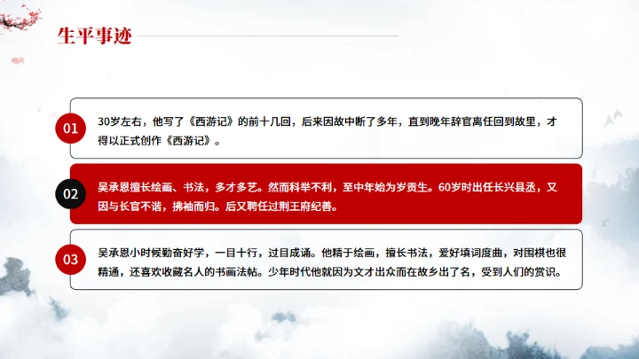 《西游记》中小学生阅读指导通用PPT模板