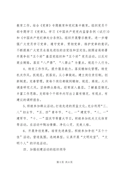 质监局支部创建文明机关活动实施方案 (3).docx