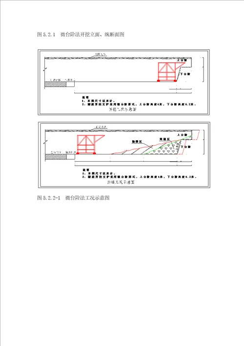 隧道微台阶开挖施工工法