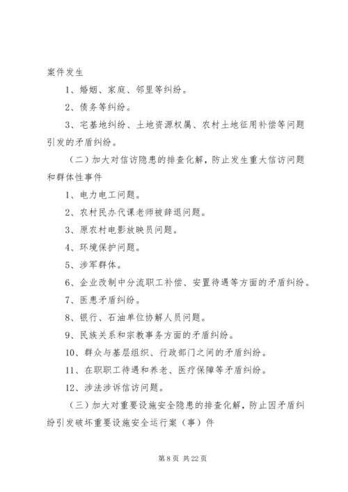 西城乡政府稳定信访实施方案.docx