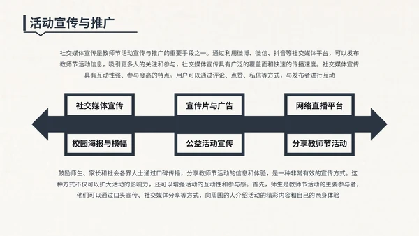蓝色中国风教师节主题活动PPT模版