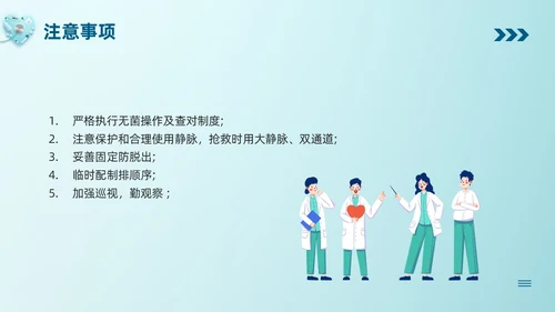 蓝色卡通静脉输液培训PPT模板宣传PPT动态PPT