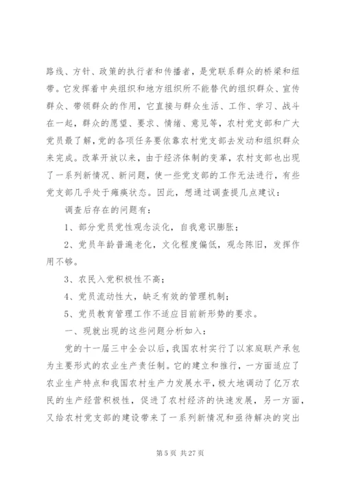 目前农村存在的问题5篇.docx