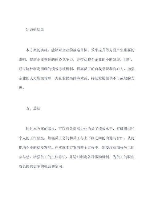 绩效管理面谈考核方案模板