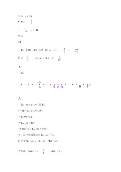 小学毕业班数学检测题精品（b卷）.docx