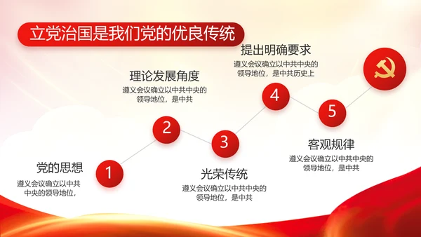 红色党建党支部党员主题党日微党课动态PPT