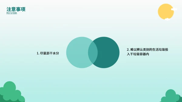 垃圾桶垃圾分类投放指南通用PPT模板