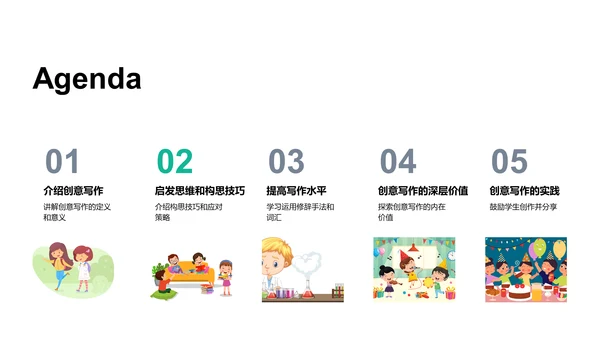 创意写作教学PPT模板