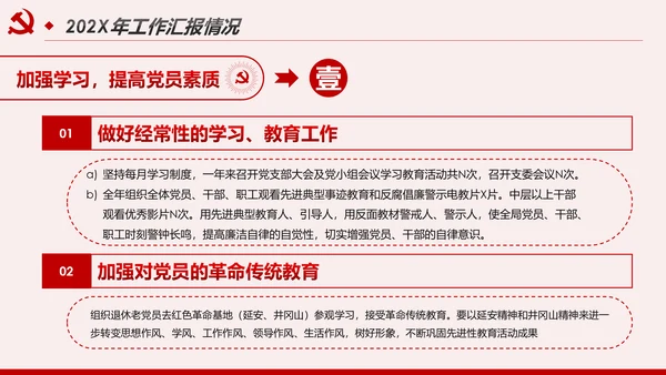 2020基层党支部党建工作汇报述职述廉报告PPT