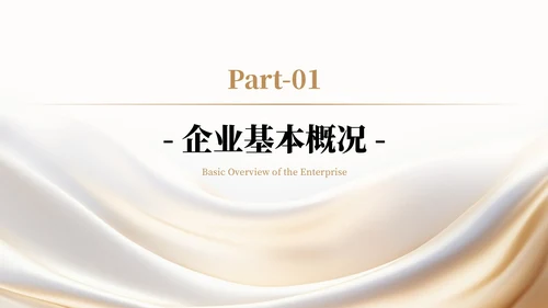 白金色简约风企业介绍通用PPT模板