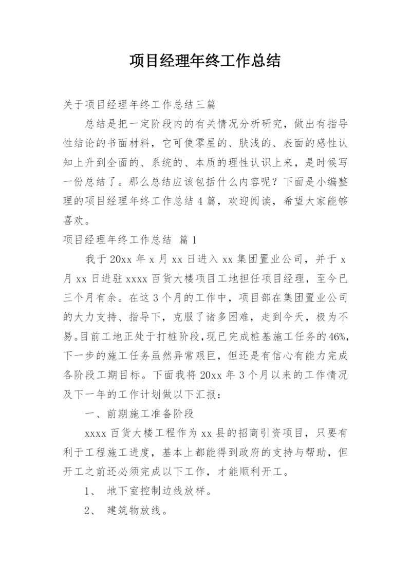 项目经理年终工作总结.docx