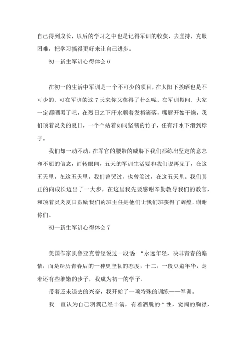 初一新生军训心得体会合集15篇 (2).docx