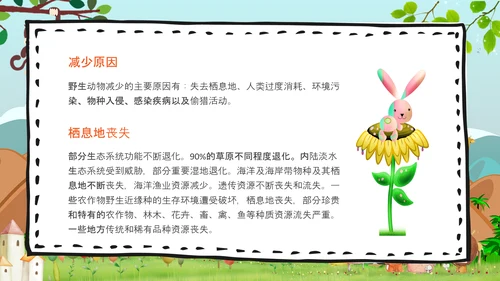 公益活动小动物PPT模板