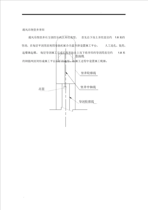 竖井开挖施工方案