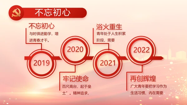 红色党建党支部党员主题党日微党课PPT