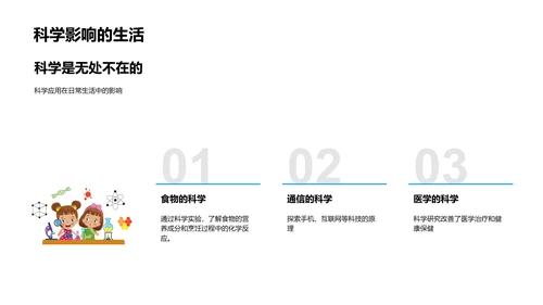 生活科学实验讲座PPT模板