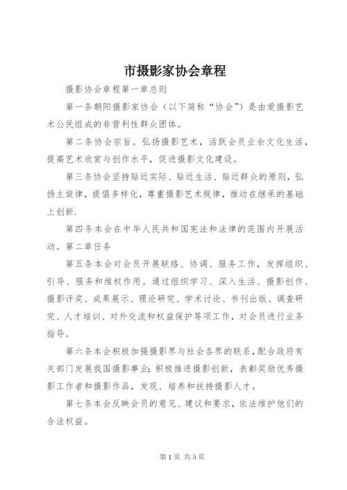 市摄影家协会章程 (2).docx