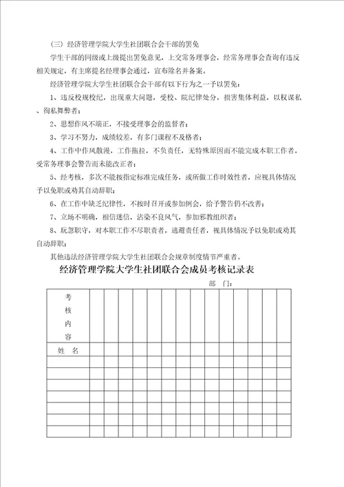 经济管理学院大学生社团联合会章程