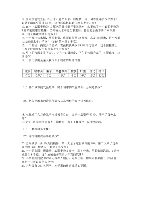 六年级小升初数学应用题50道及参考答案一套.docx