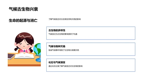 气候演变与影响教学PPT模板