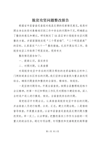 脱贫攻坚问题整改报告 (2).docx