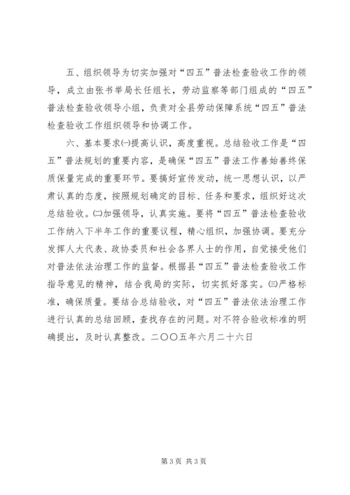 ＂四五＂普法检查验收实施方案.docx