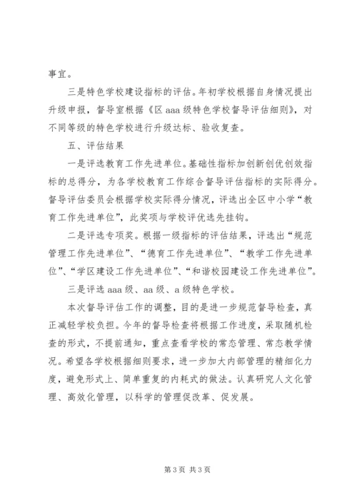 全区教育督导指导方案.docx