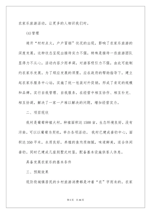 农村创业项目计划书.docx