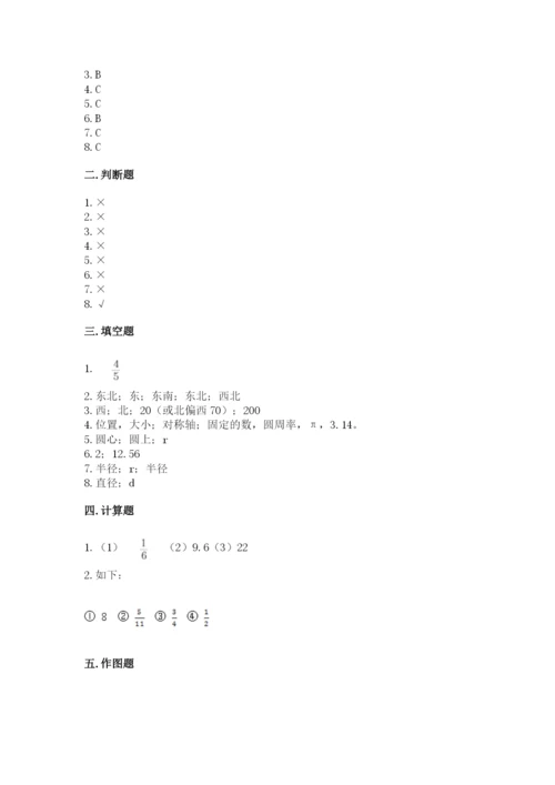 小学数学六年级上册期末测试卷【新题速递】.docx