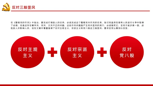 整顿党的作风推进党的建设伟大工程党课PPT模板
