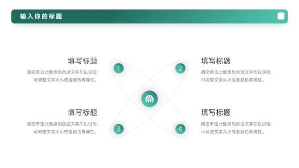 绿色渐变极简岗位晋升陈述PPT模板