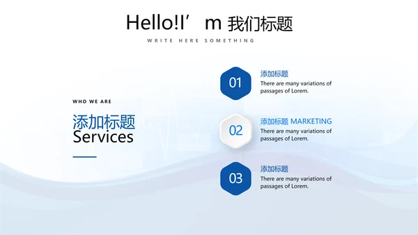 蓝色简约手术室述职报告动态PPT