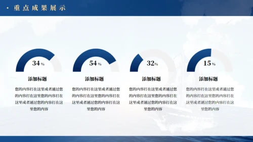 乘风破浪航海工作总结报告通用PPT蓝色模板
