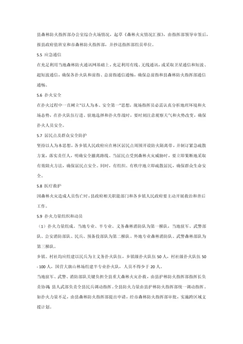 夹江县处置森林火灾应急专题预案.docx