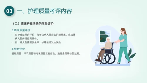 绿色插画护理质量管理培训PPT课件
