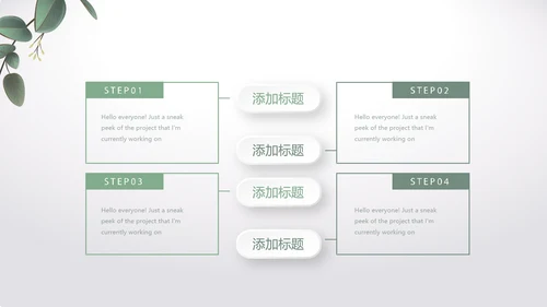 绿色清爽小清新时尚春季护肤动态PPT