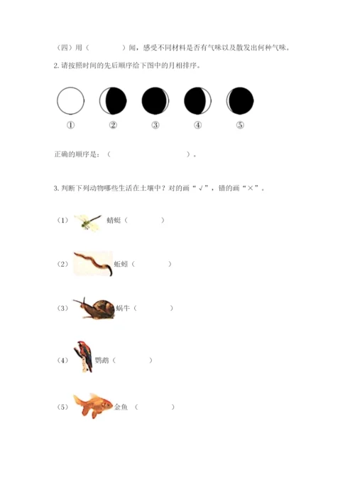 教科版科学二年级上册《期末测试卷》精品【有一套】.docx