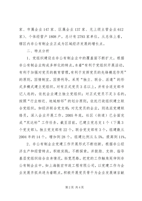 社区非公有制企业党建工作调研报告 (3).docx