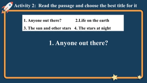 Module  3 Unit 2 We have not found life on any oth