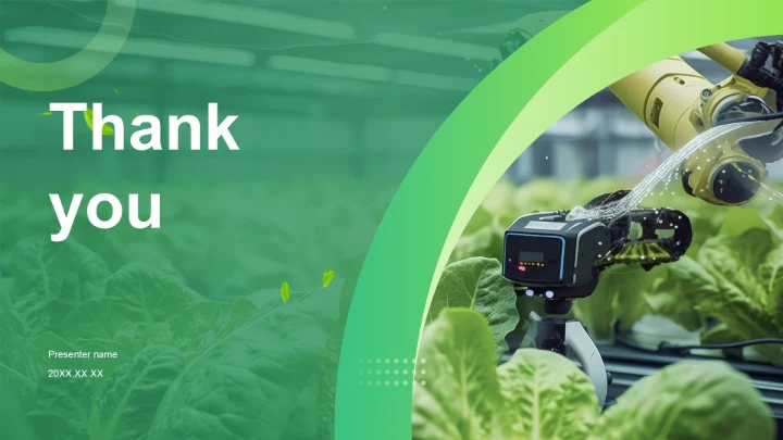 绿色商务风现代农业PPT主题