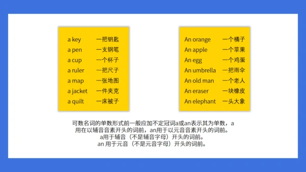 蓝色卡通英语教学教育通用PPT模板