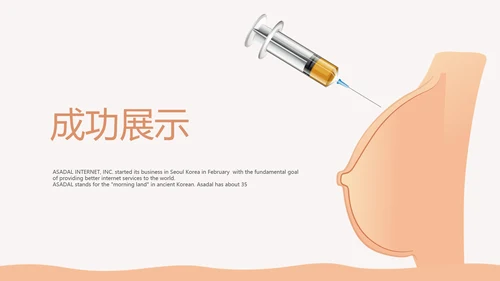 美容丰胸整形动态PPT