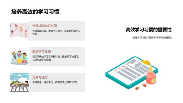四年级学习全攻略PPT模板