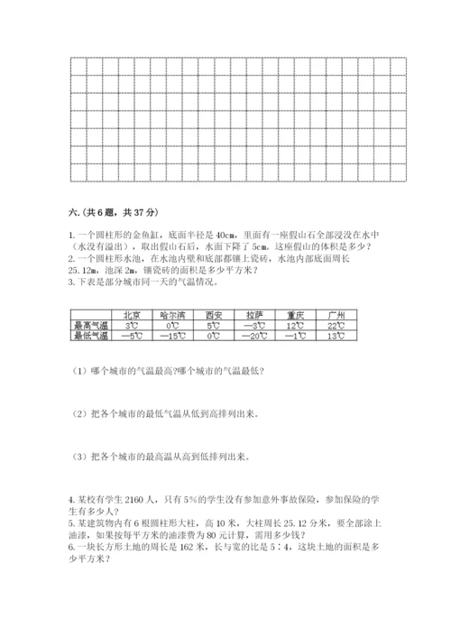 小学毕业班数学检测卷精品【易错题】.docx