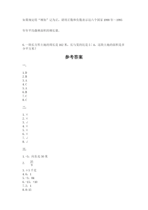 苏教版六年级数学小升初试卷【历年真题】.docx