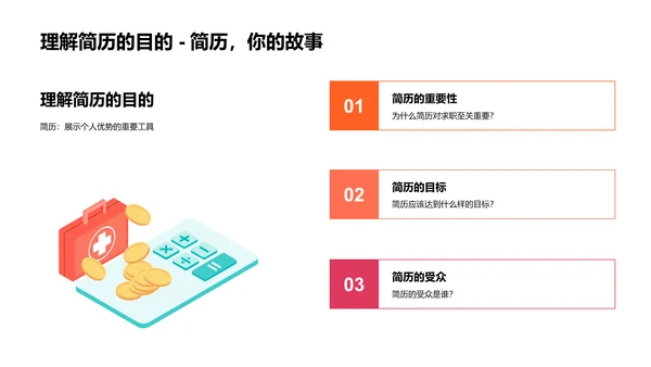 求职简历制作PPT模板