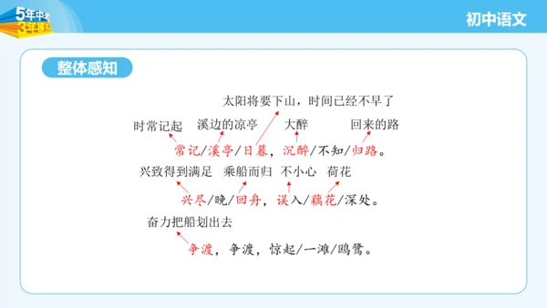八年级语文上册第六单元课外古诗词诵读 如梦令 课件