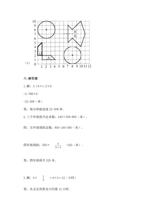 人教版六年级上册数学期末测试卷（b卷）word版.docx